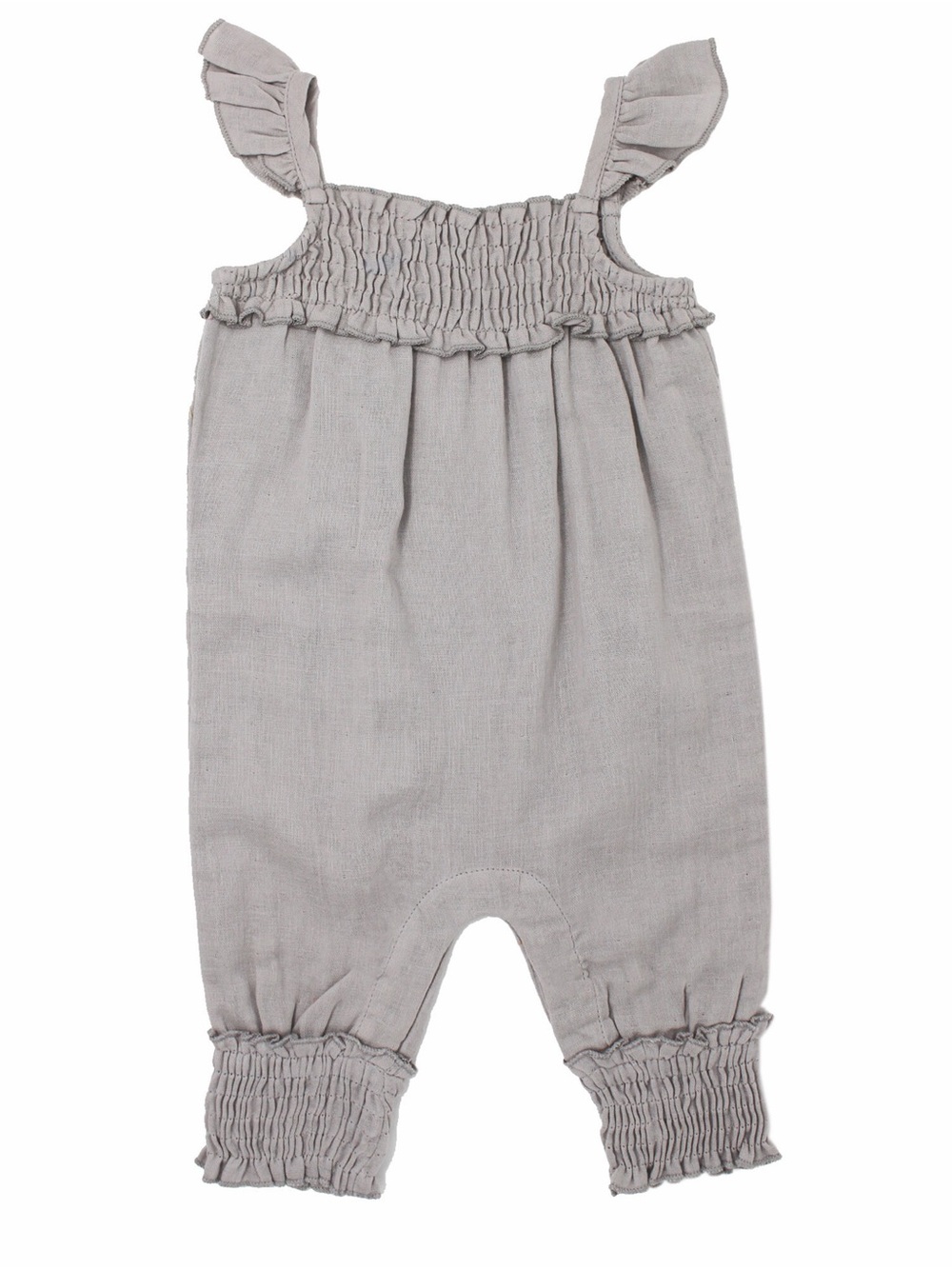 3T NWT L'ovedbaby Girls Muslin Sleeveless Romper-Cloud Gray